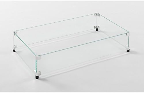 COOKE Custom Glass Fire Pit Windscreen, 3/16