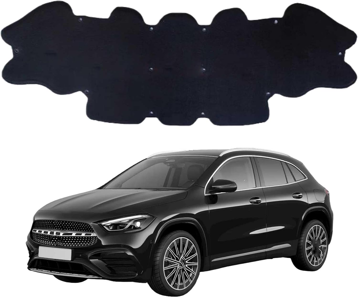 Car Front Hood Engine Sound Pad for Mercedes-Benz GLA H247 2020-2023 OE:A2476829500 2476829500, Heat Insulation Cotton Mat Cover Soundproof Car Accessories
