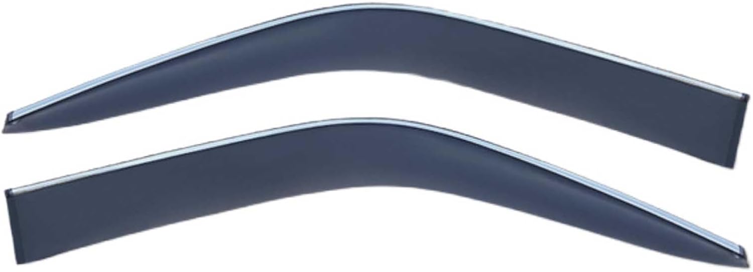 Window Deflectors for VW Multivan MK1 2003-2021, Sun Rain Guard Window Visors Vent Shades with Bright Stripes Car Accessories