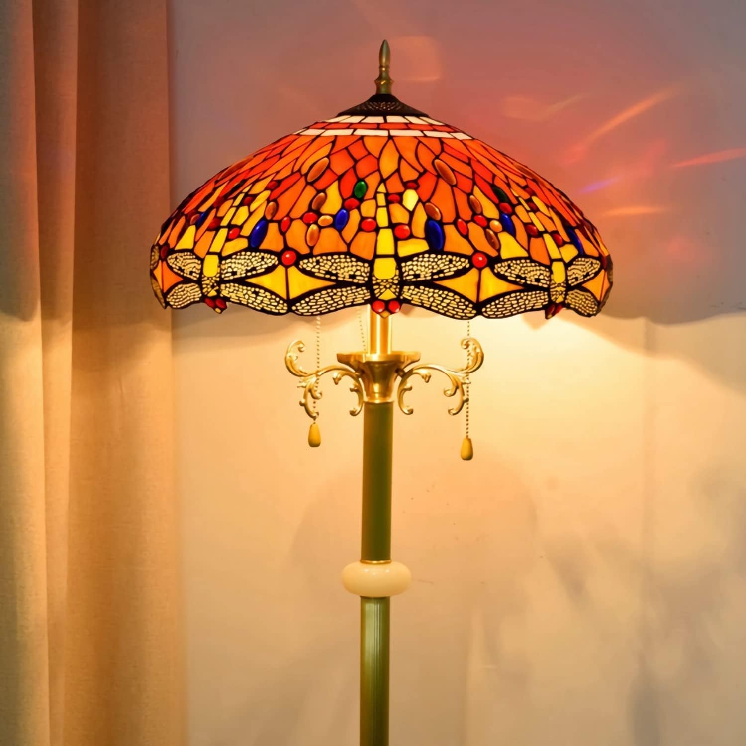 Tiffany-Style Floor Lamp, 18