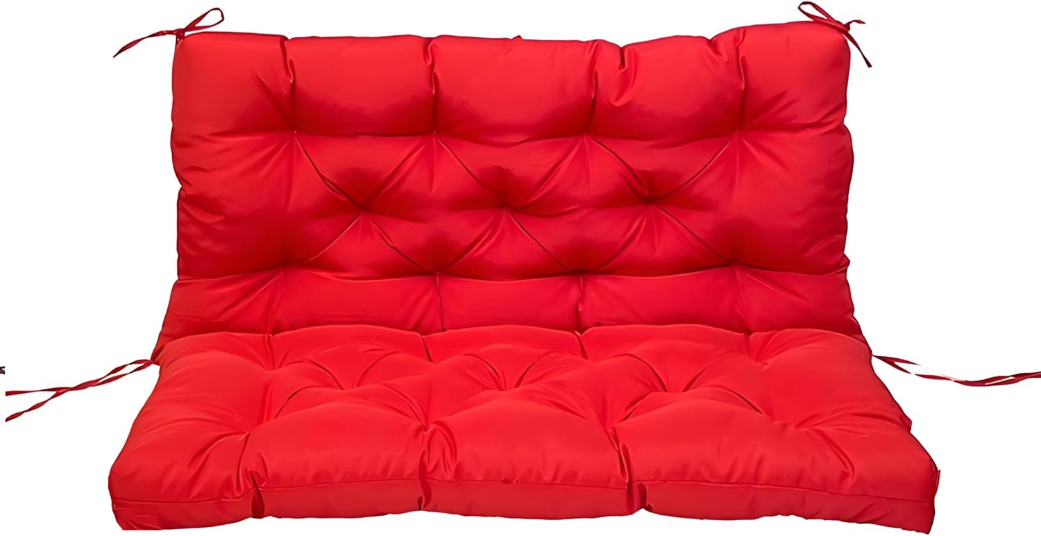 Outdoor Swing Cushions for Patio Furniture Waterproof Bench Cushion Replacement with Ties 4