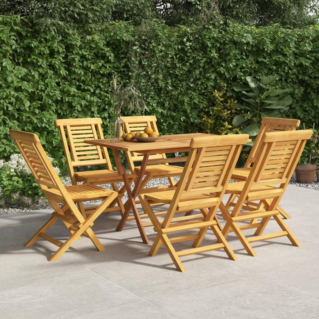 Folding Patio Chairs 6 pcs 18.5