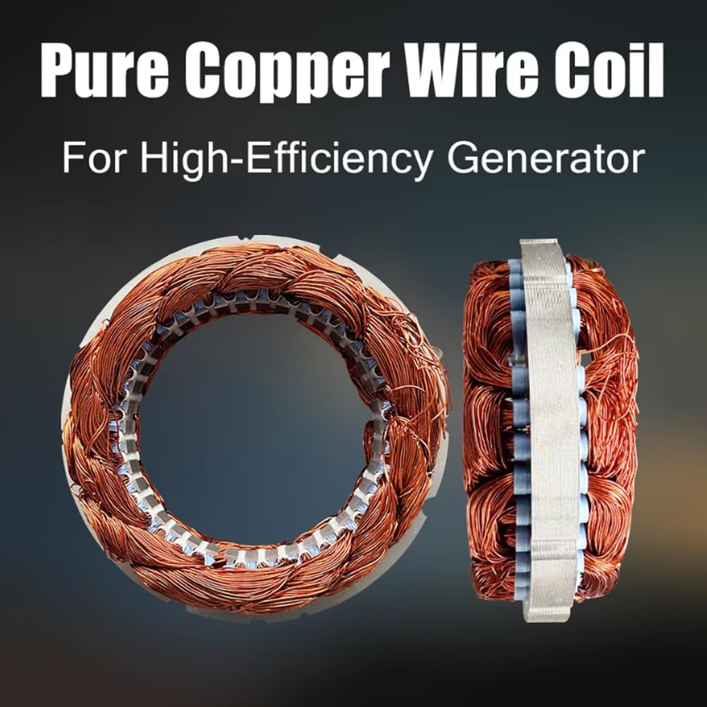 Gearless 3 Phase AC Permanent Magnet Generator 12V 24V 48V for Home Electric Low RPM Alternator for Wind Water Turbine(220V,8000W)