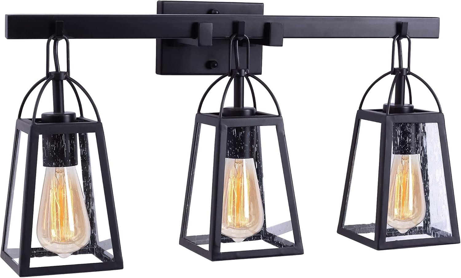 Muskoka Lifestyle Products Rustic Farmhouse Vanity 3 Light with Seedy Glass Bath Light (3 Light)
