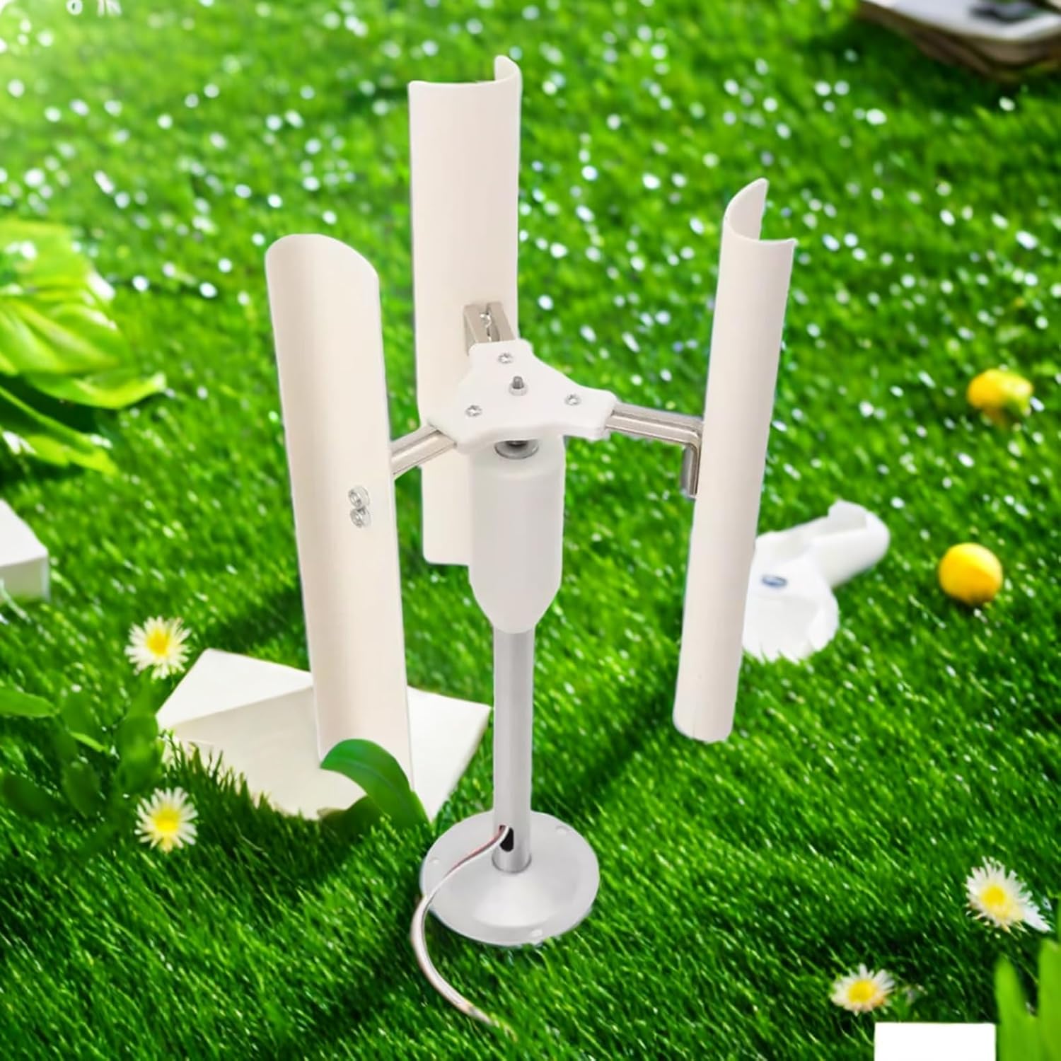 1-12V 20W 3-Phase Vertical Axis Wind Turbine Model DIY Permanent Magnet Generator