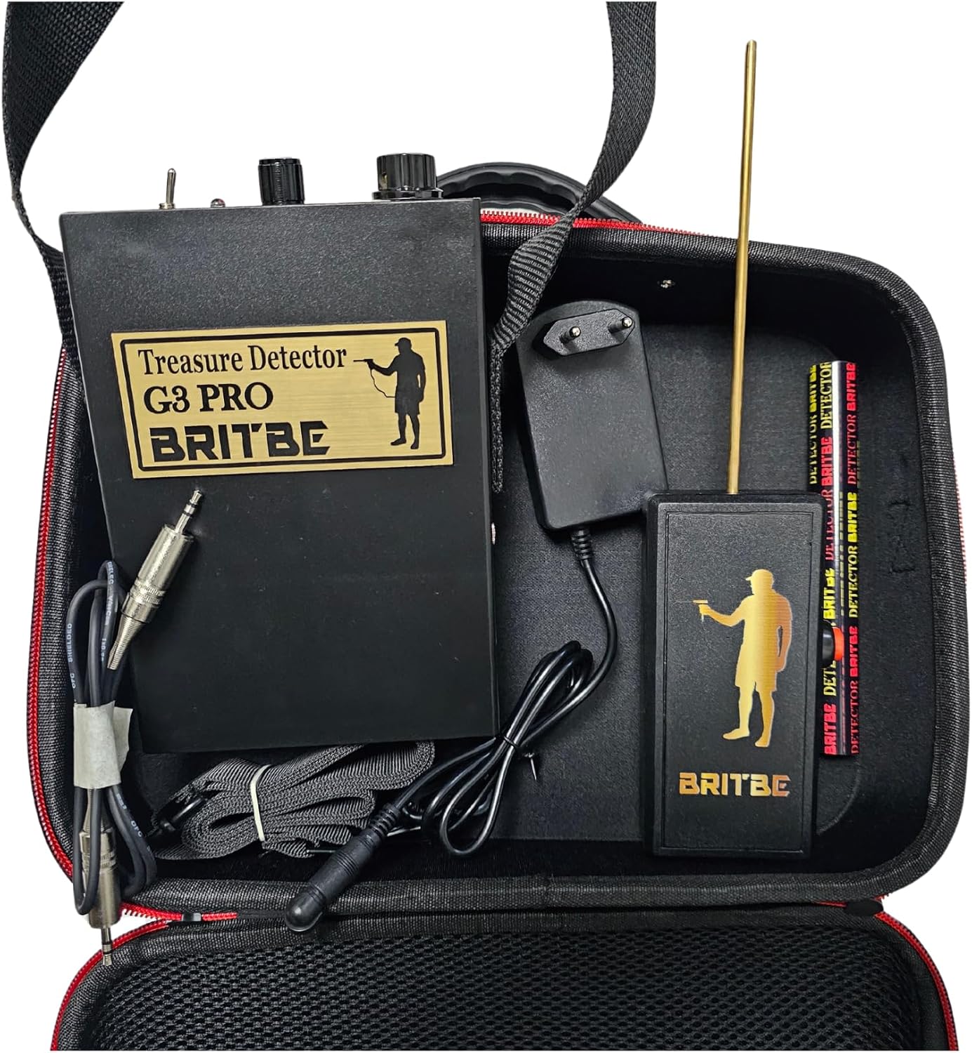 G3 Pro Long Range Metal Detector - Professional Gold Finder and Deep Seeking Geolocation Tracker - Discover Gold, Silver, Coins, Jewelry, and Treasure Black