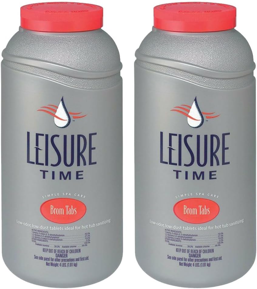 Leisure Time 45430A-02 Bromine Tablets, 4-Pounds, 2-Pack