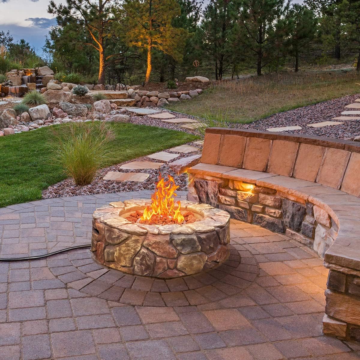 Outdoor Propane Fire Pit, 28