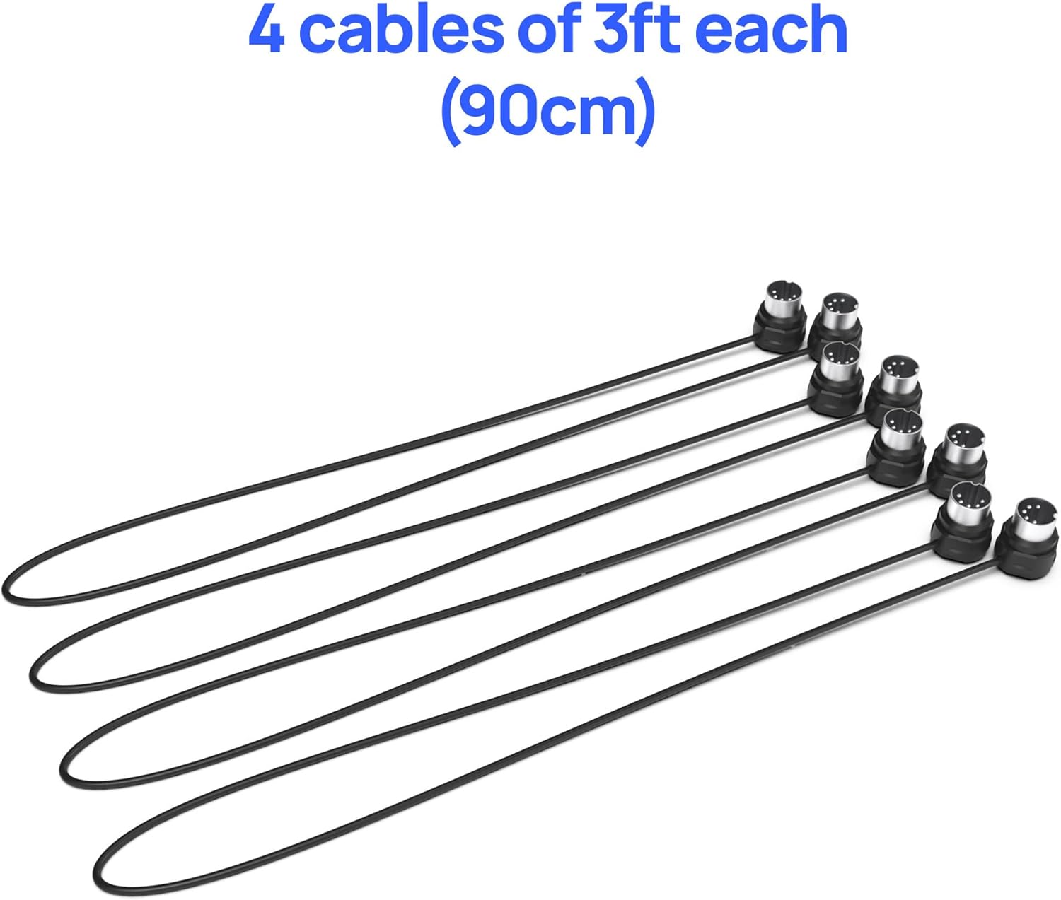 CME U4MIDI WC + 4-Pack 3-FT MIDI Cables - Hybrid MIDI Interface with Router, Mapper & Filter + 4-Pack 3-FT 5-pin DIN MIDI Cables for compact spaces