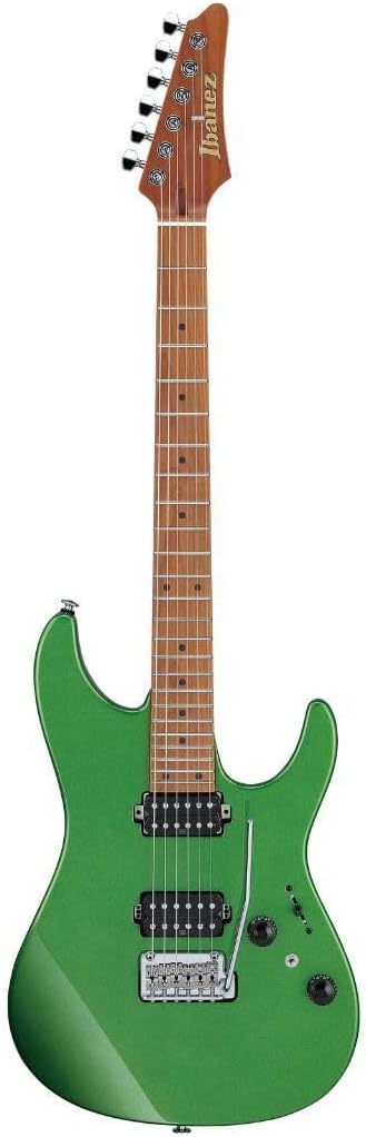Ibanez AZ2402 Prestige Electric Guitar, Roasted Maple Fingerboard, Apple Green Metallic