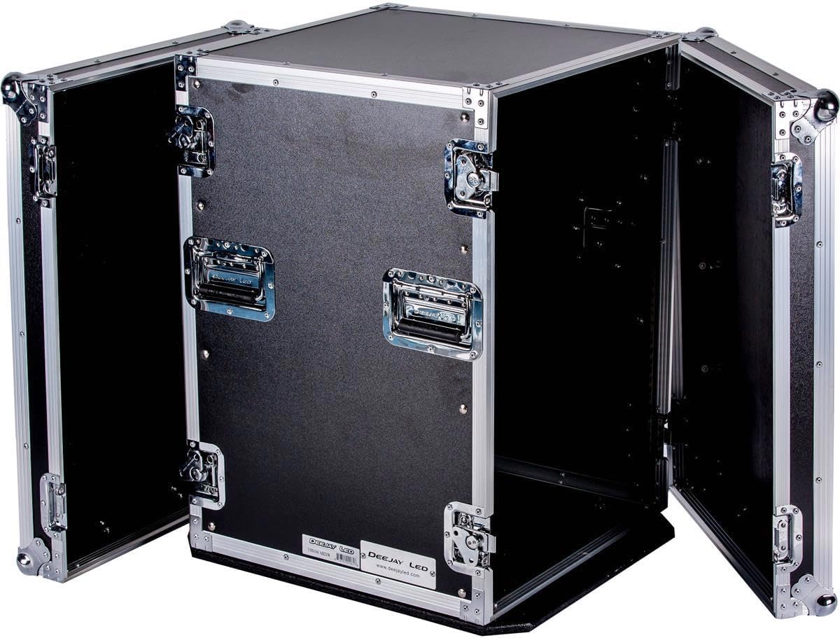 TBH16UAD21W Fly Drive Case 16u Space Professional DJ Amplifier Case - 21-Inch Body Depth with Wheels