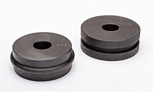 Eastwood 1/4 in. 2 Peices Motorized Bead Roller Round Bead Kit Forming Die Lower and Upper Wheel Sheet Metal for Eastwood Powered Bead Roller Auto Body Repair