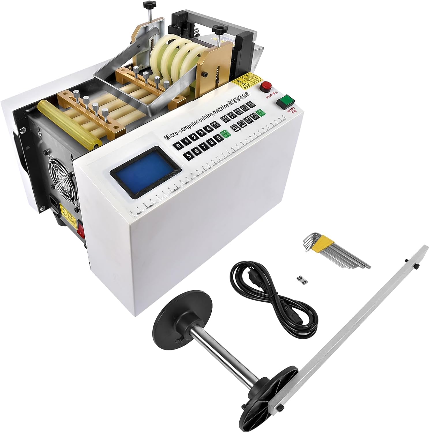 YS-100 Auto Heat-shrink Tube Cutter 110V Cable Pipe Cutting Machine, Cutting Width 0-100mm