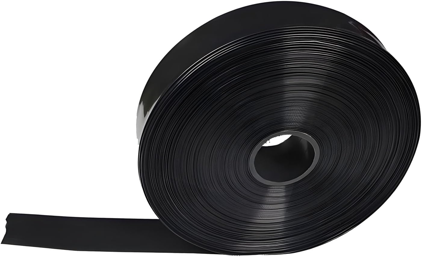 Black Flat Weeper Soaker Hose for Garden Beds, Drip Irrigation Outdoor Hose, Flexible Garden Hose for Vegetable Gardens, Flower Beds, Lawns, and Orchards 100m 5inches