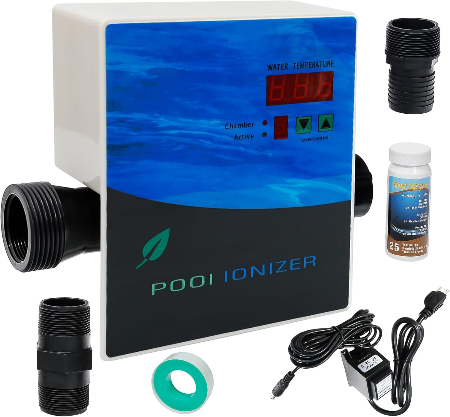 444301 Pool ionizer System, Pool Purifier with Active Level Control for In-Ground and Above-Ground Pools, Hot Tubs