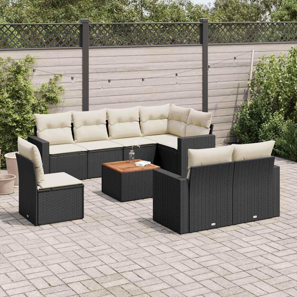 9 Piece Modular Garden Sofa Set with Storage, Weatherproof Outdoor Furniture for Patio, Balcony, and Garden Comfortable Seating Arrangement