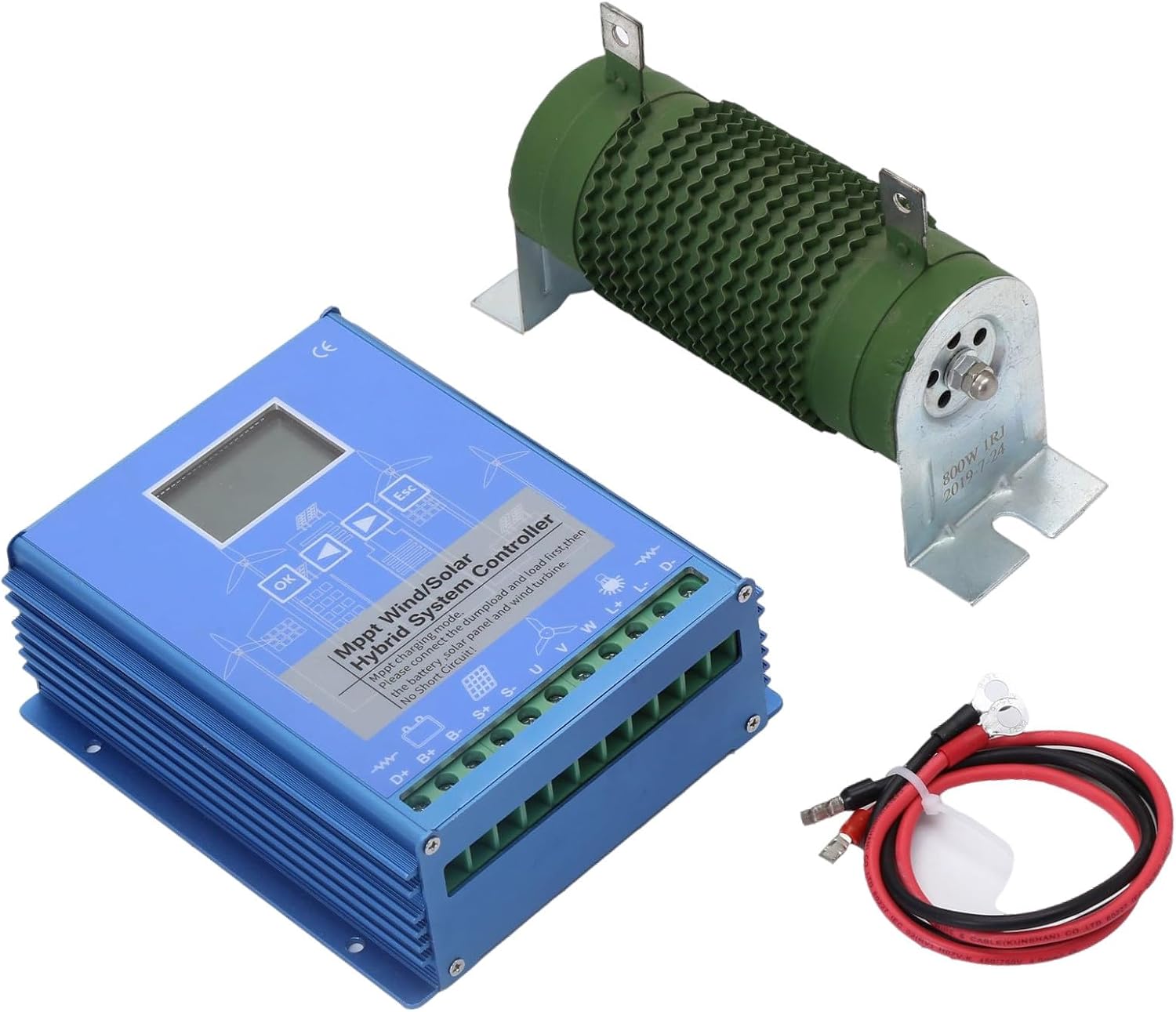 1000W Solar Wind Controller Solar and Wind Charge Controller Solar Wind Power Controller 1000W Solar Wind Controller Wind/Solar Hybrid System Controller 1000W-24/48VAuto