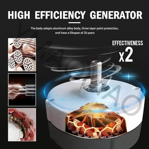 12000W Gearless Permanent Magnet Generator - 12V 24V 48V 120V 220V, Efficient Free Energy Motor for Wind & Water Turbines, Renewable Energy Solution