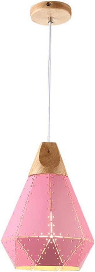 DADYA Indoor Rustic Pendant Light Creative with Wood Hanging Lamp Fashion Outdoor Hanging Lighting Fixture Color Personality Ceiling Chandelier for Living Rooms, Dining Room, Kitchen, Bedroom