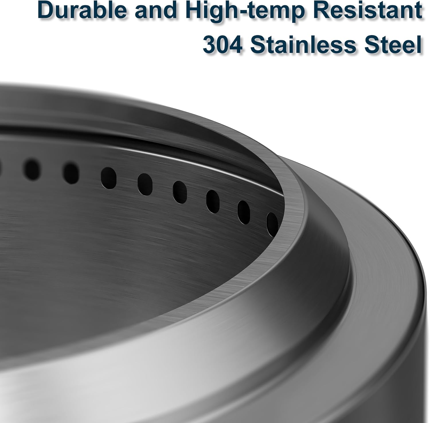 19.5 inch Smokeless FirePit with Waterproof Bag & Poker, Stainless Steel Outdoor Smokeless Fire Pit, Wood Burning Fire Pit for Patio, Camping, Backyard