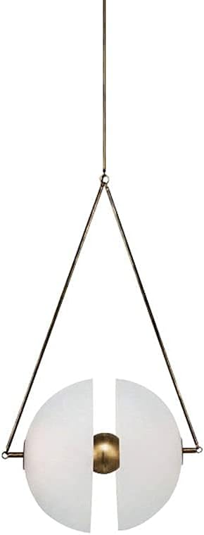 Nordic Retro Style Split Ball Shape Pendant Lighting, Led High Color Rendering Index Electroplating Chandelier, Adjustable Hanging Lamp, Creative Home Decoration Droplight