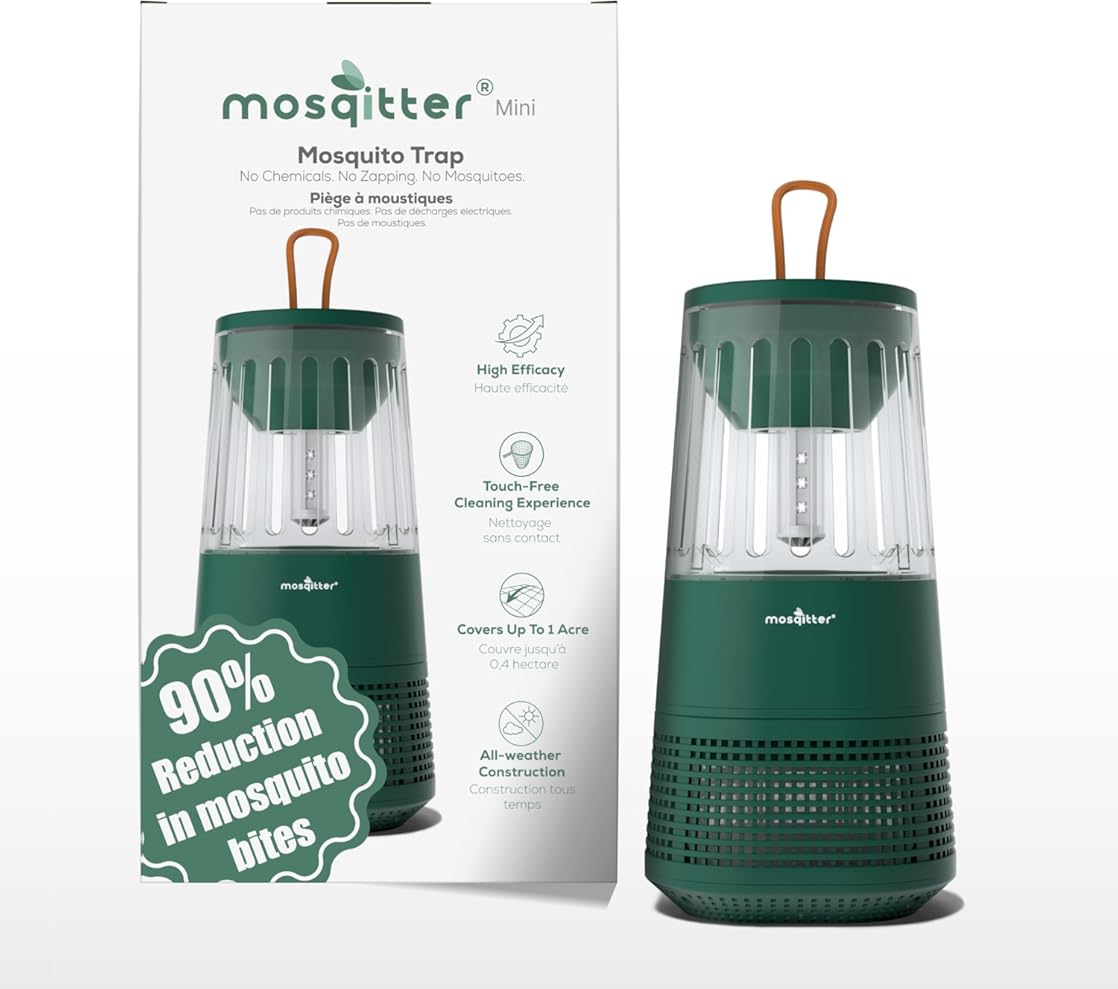 Mini, Mosquito Killer Outdoor, Indoor Flying Mosquito Trap, Indoor Bug Catcher Plug in, 1 Acre Coverage, Flying Insect Trap
