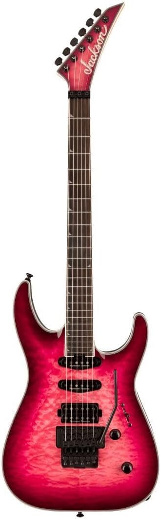 Jackson Pro Plus Series Soloist SLA3Q Electric Guitar - Fuschia Burst