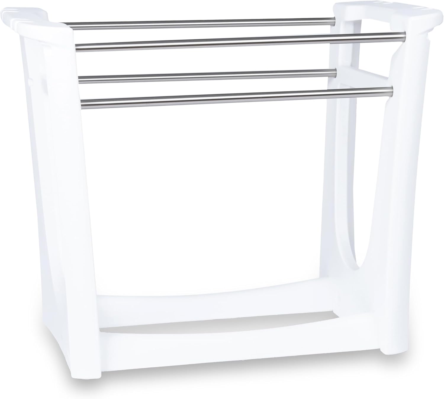 Step2 Vero Poolside Organizer, Outdoor/Indoor Waterproof Patio Furniture, Pool & Toy Storage, Made of Durable Plastic, White