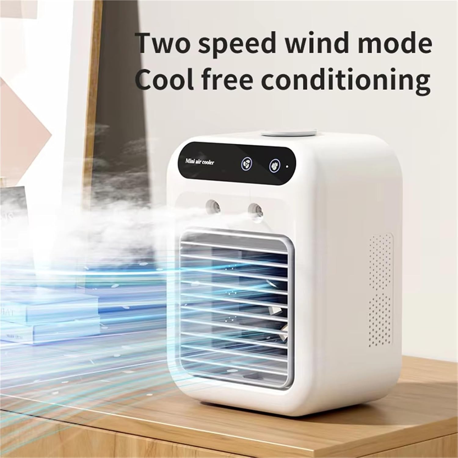 Portable Air Conditioner, Desktop Air Cooler Personal Portable Fan Air Cooler,Desktop Fan for Home Outdoors
