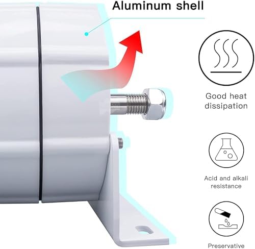 12000W Low Speed AC Alternator Generator for Wind & Water Turbines, 8000W Permanent Magnet Generator Head, 3 Phase Gearless, 12V Low RPM, 220V Power Solution