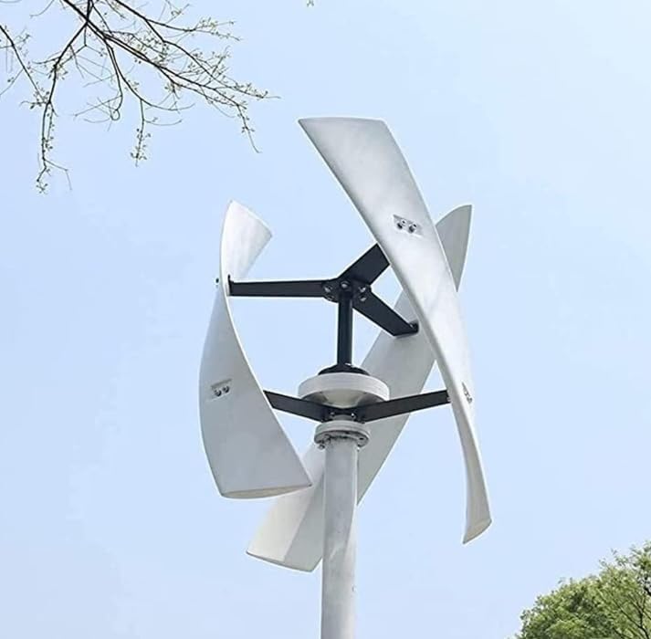 3000W/8000W Vertical Wind Turbine Generator with Grid Inverter & Controller for Home Use - Eco-Friendly Renewable Energy Solution, 48V Power Generation System