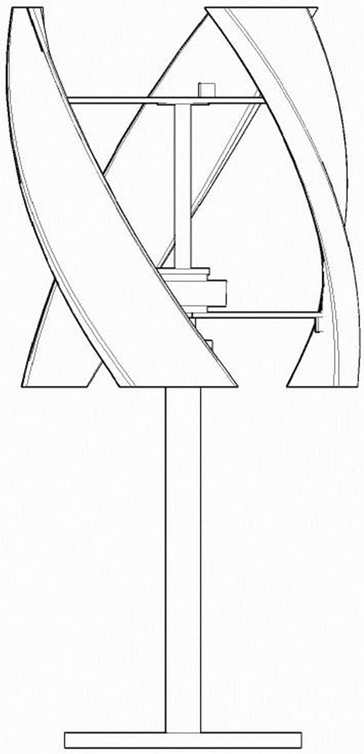 LiuSj JUnSt Vertical Axis Wind Turbine Generator,3000W 12V 24V 48V 220 V with Controller Upright Windmill Low Noise for Home Or Camping,220v