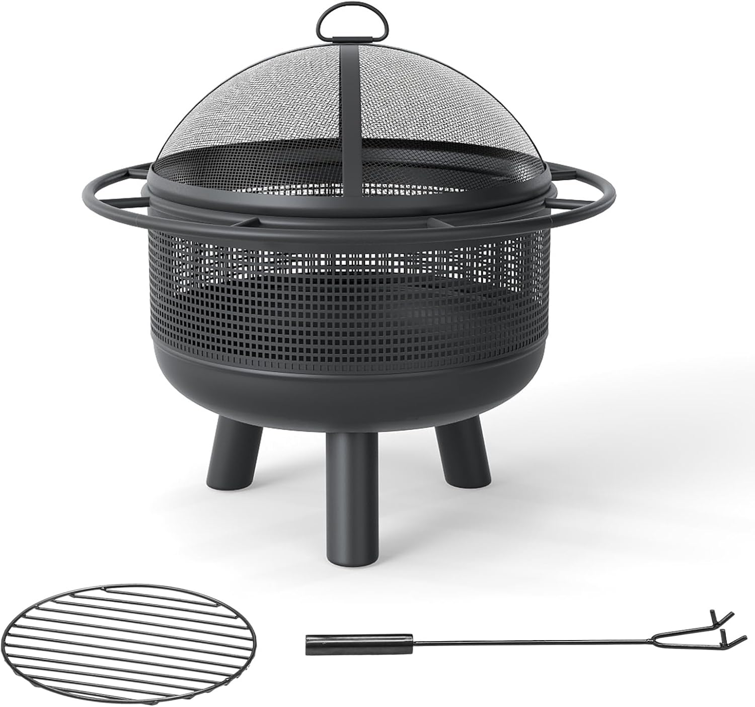 Happygrill Fire Pit Outdoor, 24