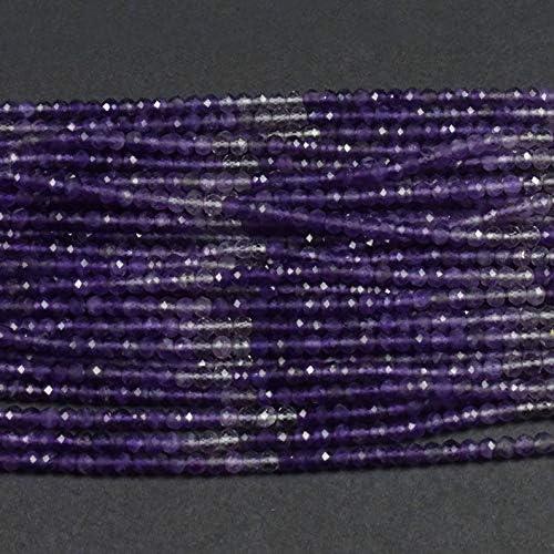 13 inch natural beads strand of 3.5mm faceted rondelle mystic garnet gemstone beads for DIY jewelry - necklace, bracelet, earring, ring.
