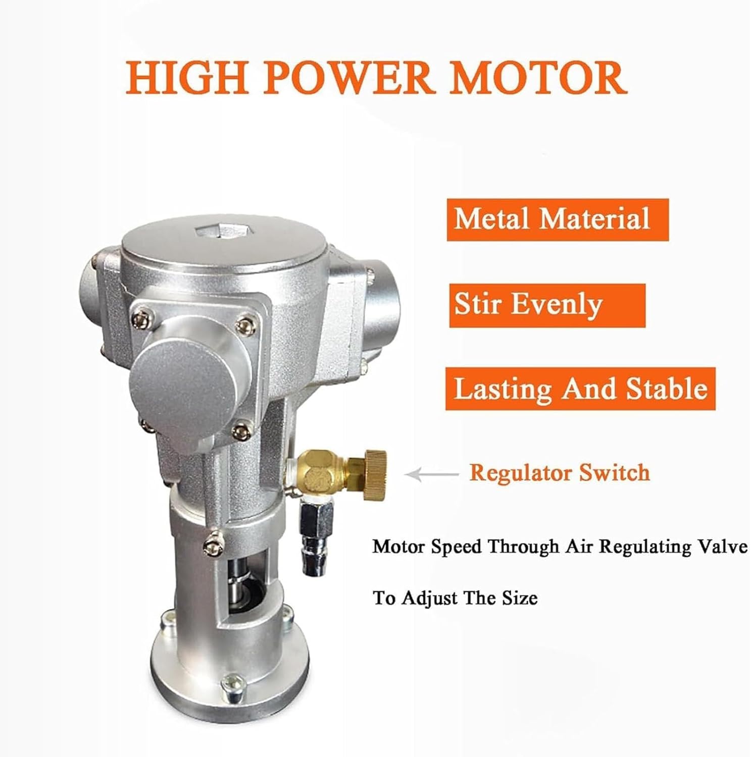 IBC Air Agitator,3/4HP Electric Tank Pneumatic Mixer Machine,Air Agitator Paint Mix Tool for Paint Coating Viscous Liquid Ink Dissolver