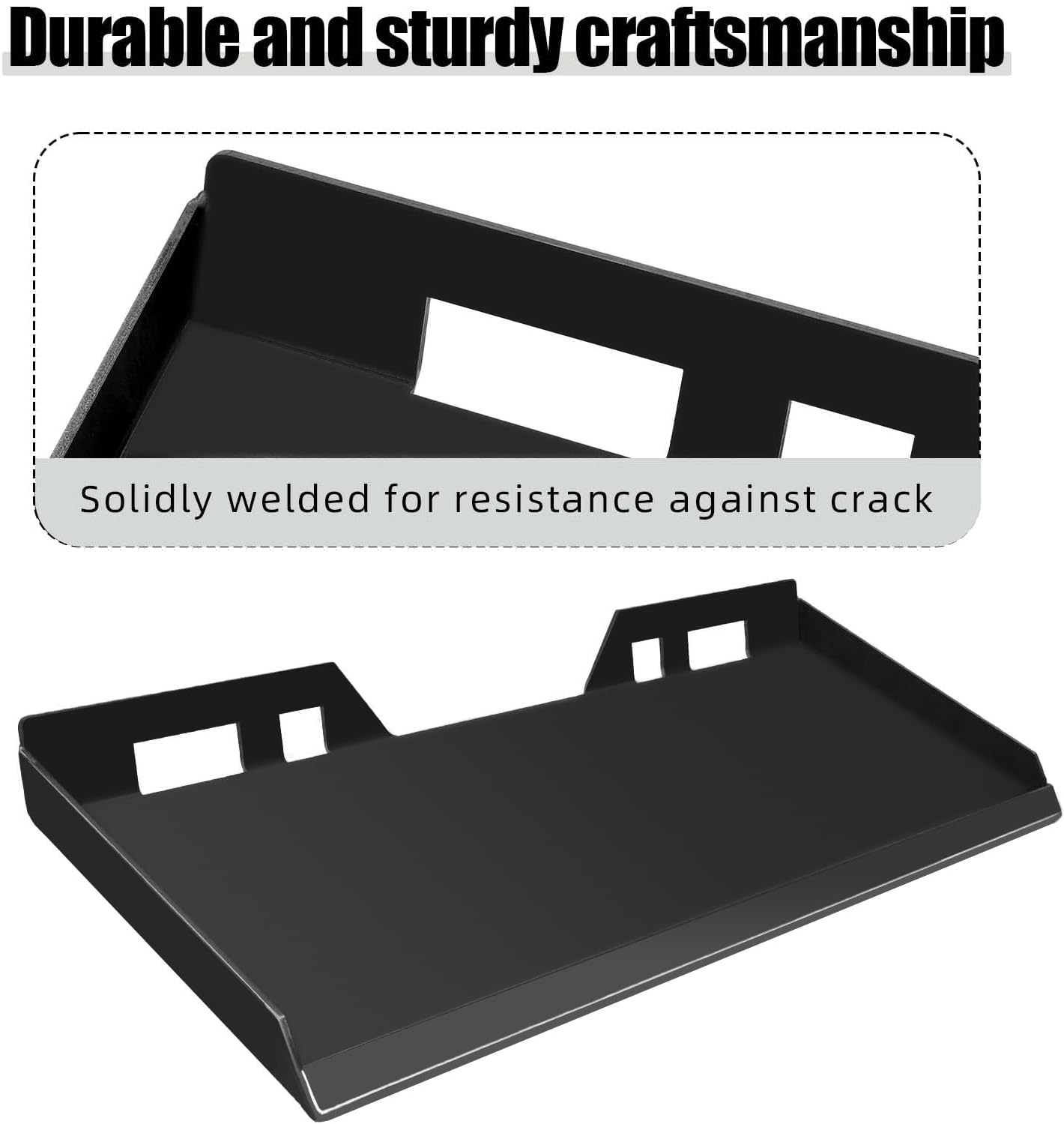 3/8 inch Thick Universal Quick Attach Mount Plate, Heavy Duty Skid Steer Mount Plate Attachment Easy to Weld or Bolt to Different Accessories