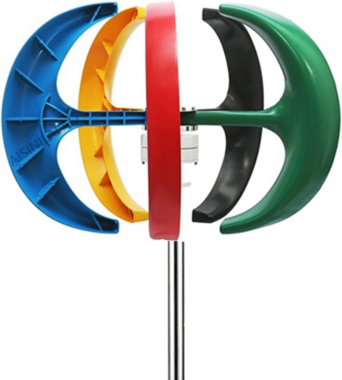 48V Vertical Axis Wind Turbines Generator Lantern, 10000W 5 Blades Motor Kit Windmill Energy Charge Home Camping(220V)