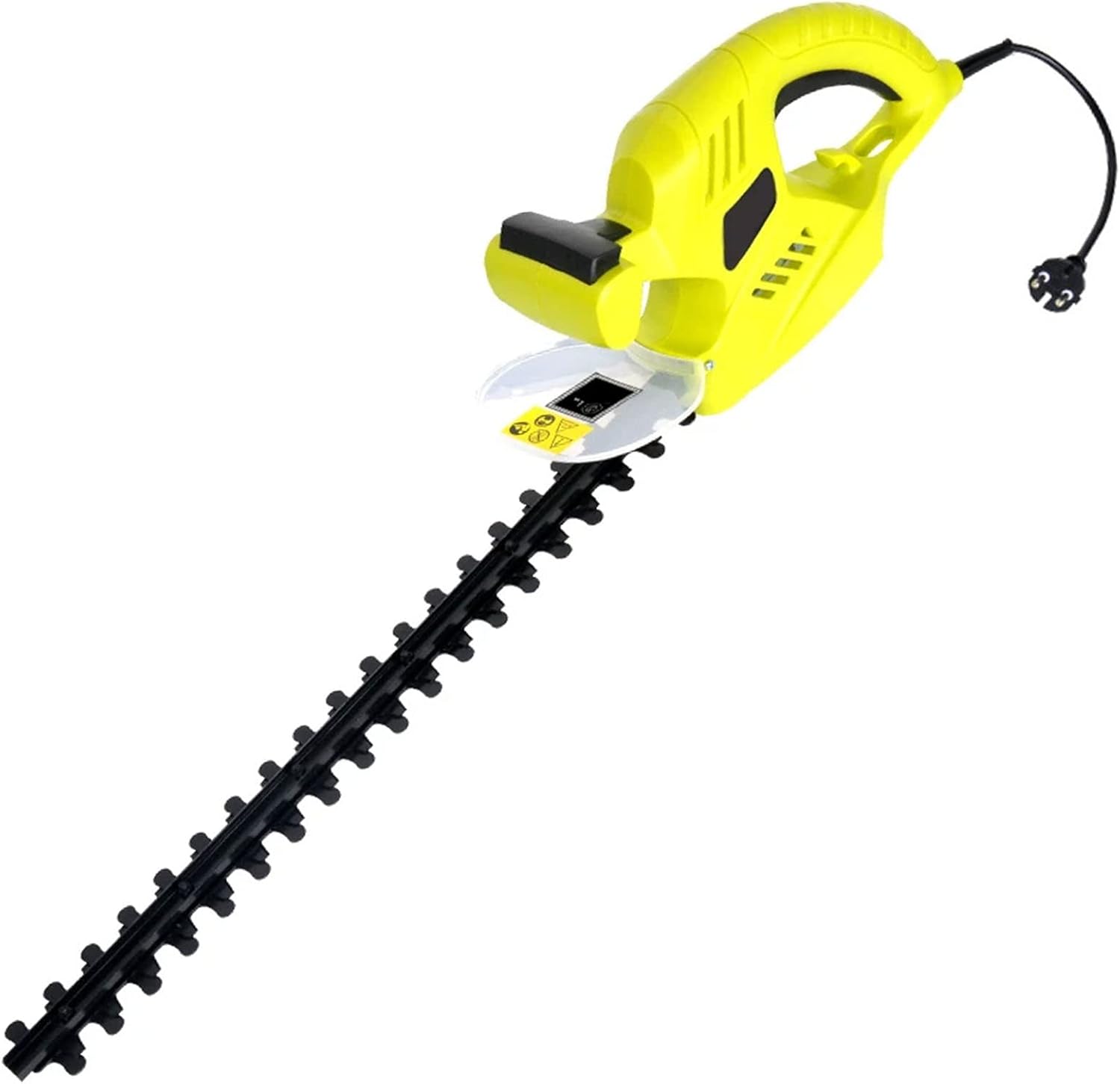 Corded Electric Dual-Action Hedge Trimmer, Electric Cutter, 55cm Blade, Cutting Length 51cm, 14 mm Tooth Opening Capacity, Lightweight Lawn and Garden Landscaping, Safe and Easy to Use