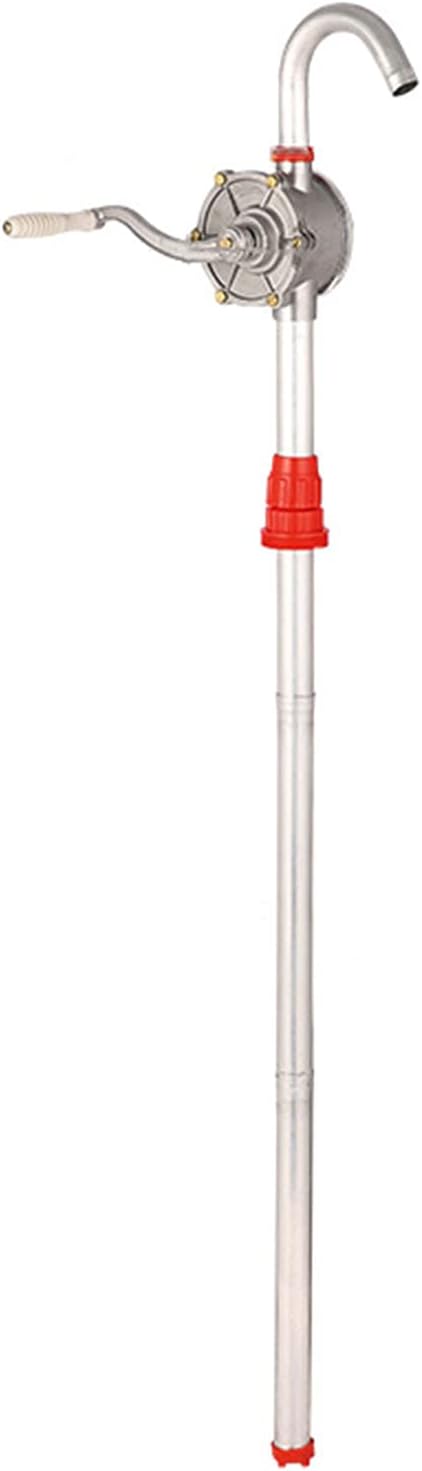 Hand Tool Rotary Barrel Pump,Drum Rotary Hand Pump New Oil Fuel Barrel Heavy Duty，Transfers Antifreeze, Gas, Kerosene, Hydraulic Fluid, Oils and More for Use On 15 to 55 Gallon Drums