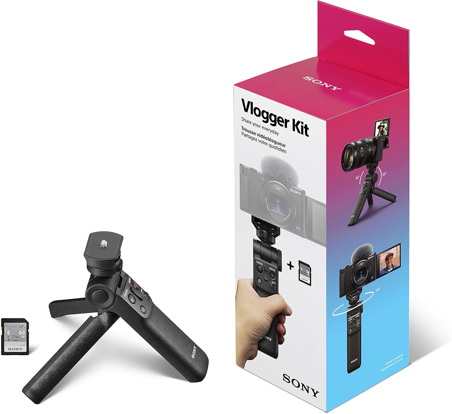 Vlogger Accessory Kit, Small, For Camera