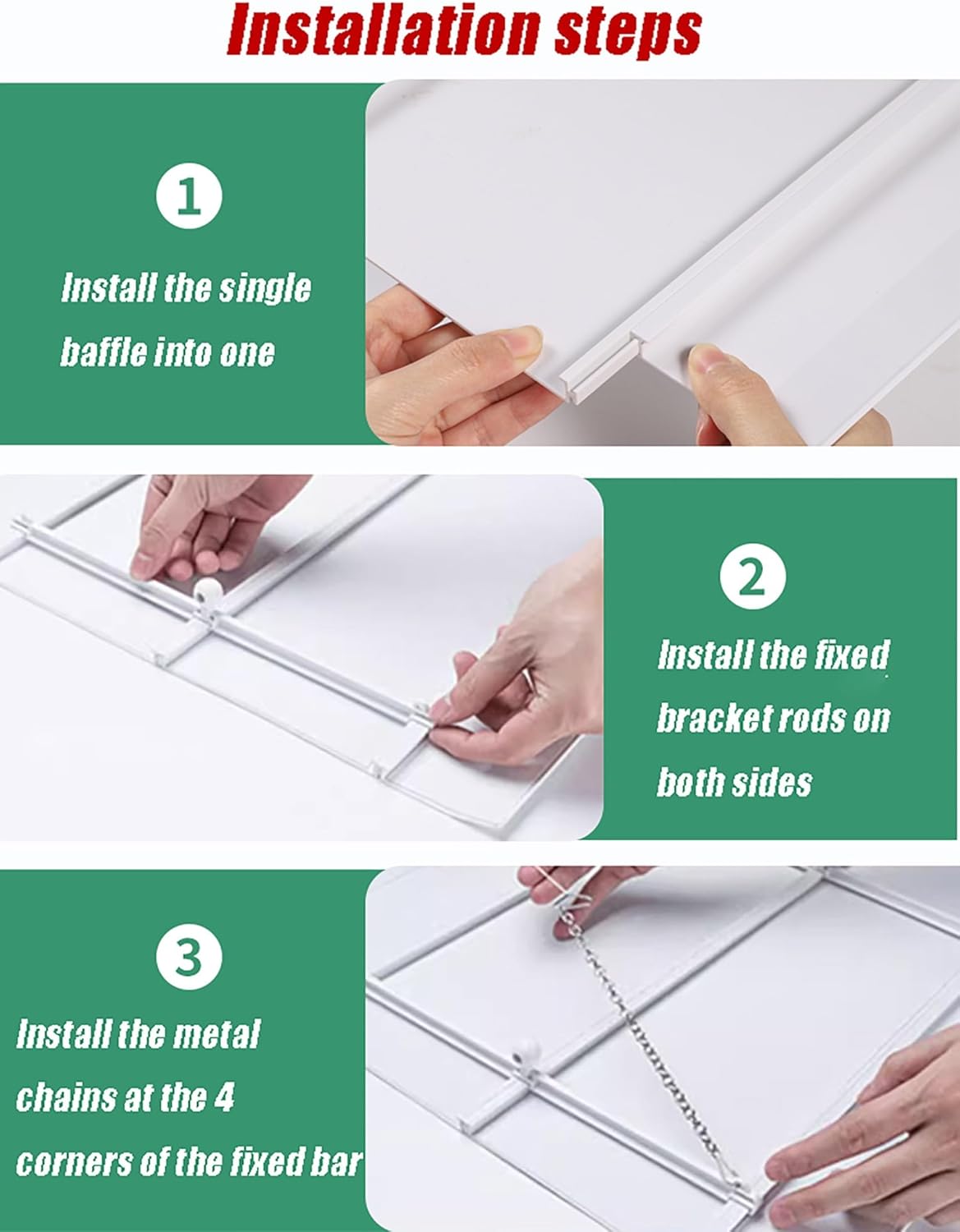 Central Air Vent Deflector, Air Conditioner Deflector, Vent Covers for Home Ceiling, Ceiling Vent Deflector with Hook for Home Office