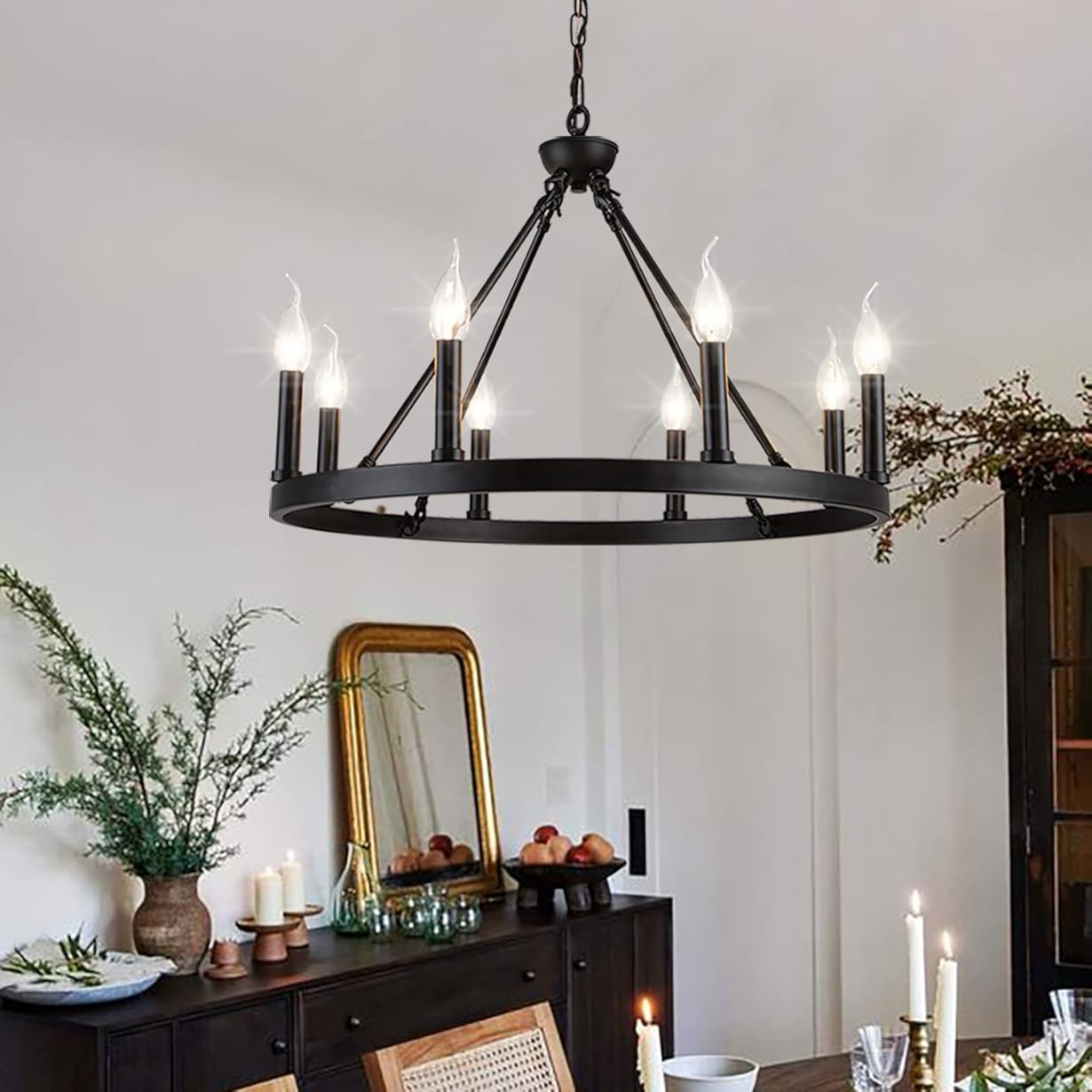 Wagon Wheel Chandelier