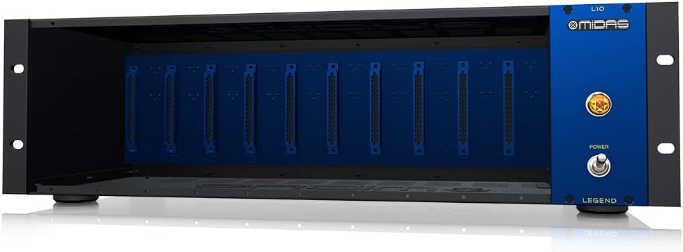 Midas LEGEND L10 500 Series Rackmount Chassis for 10 Modules with Advanced Audio Routing
