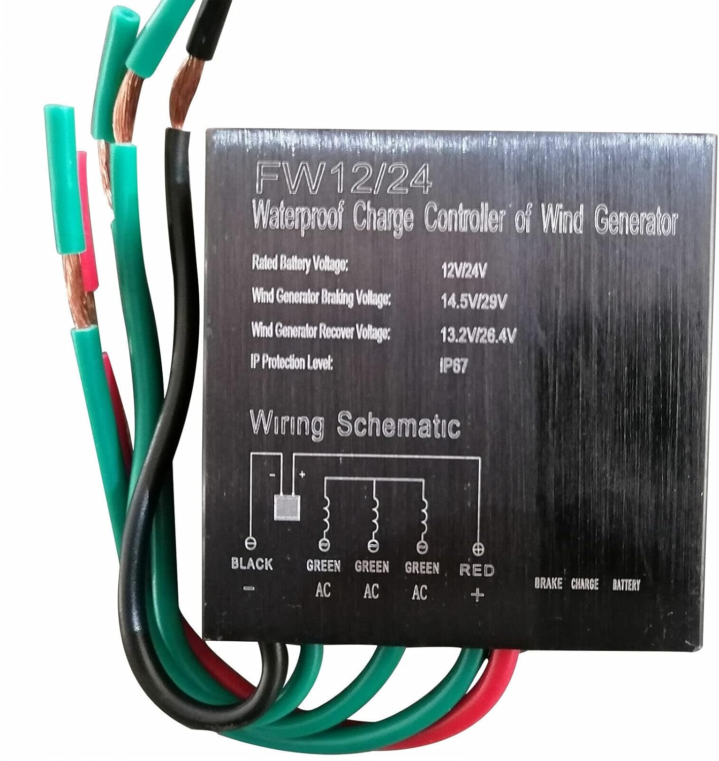 400W Wind Power Turbine Generator Kit,3-Blades Maglev Generator Helix Wind Turbine Generator, Vertical Axis Wind Power Generator w/Charge Controller DC 24V