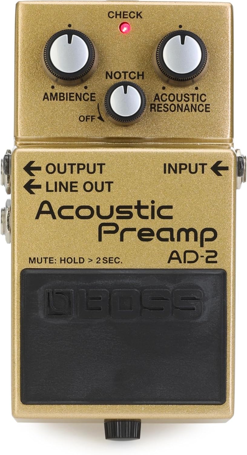 BOSS AD-2 Natural Acoustic Preamp Guitar Pedal