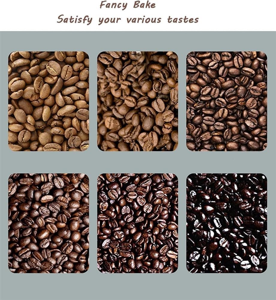 Electric Drum Type Coffee Roaster Machine, Premium Stainless Steel Automated, for Home Use Small Household Grains Beans Peanuts Nuts Coffee Beans Baking Machine