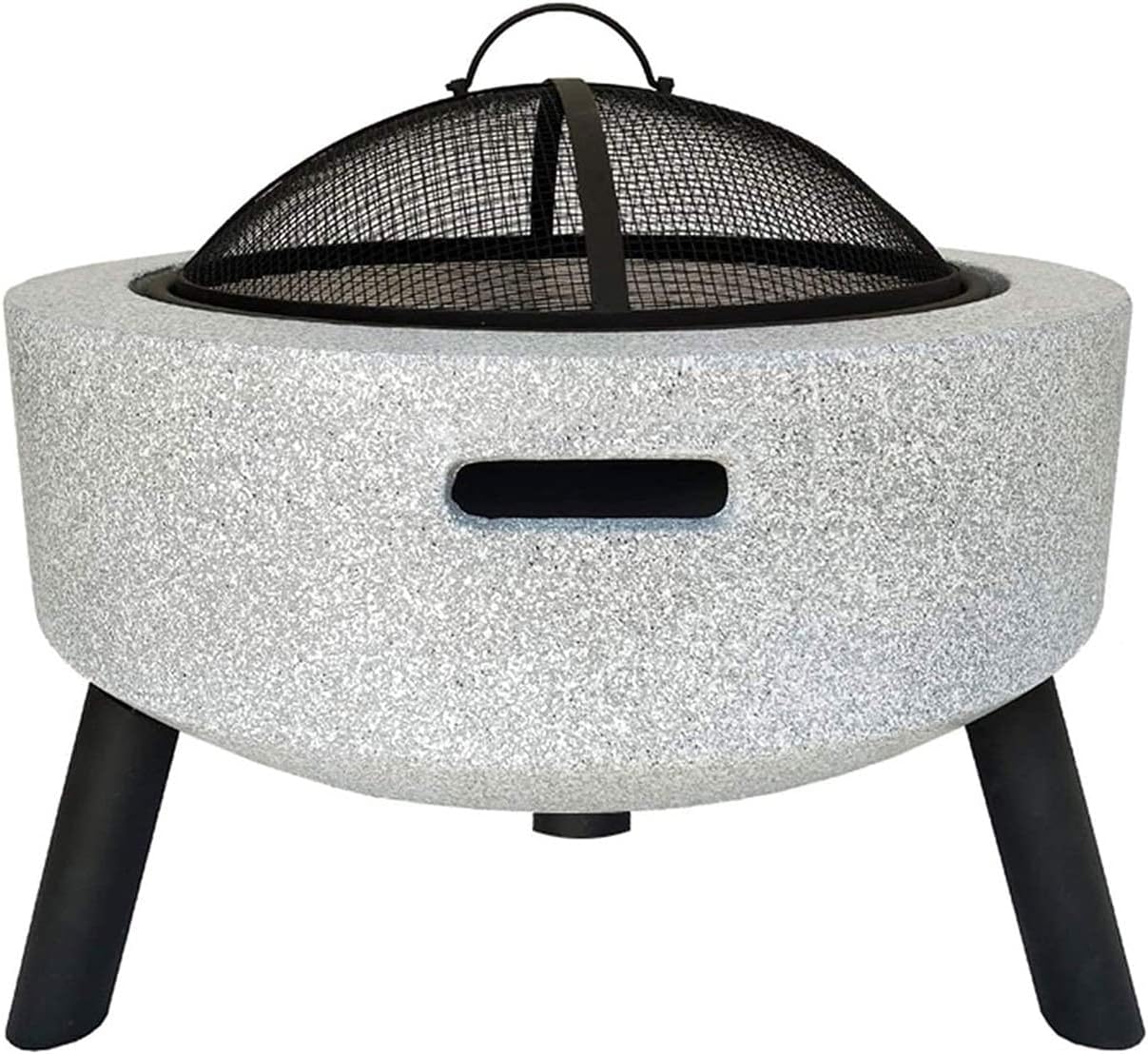 Fire Pits,BBQ Grill,Outdoor Camping Picnic Bonfire Patiord Garden Beaches Park,Marble Finish,Family Essential Multifunctional Stove