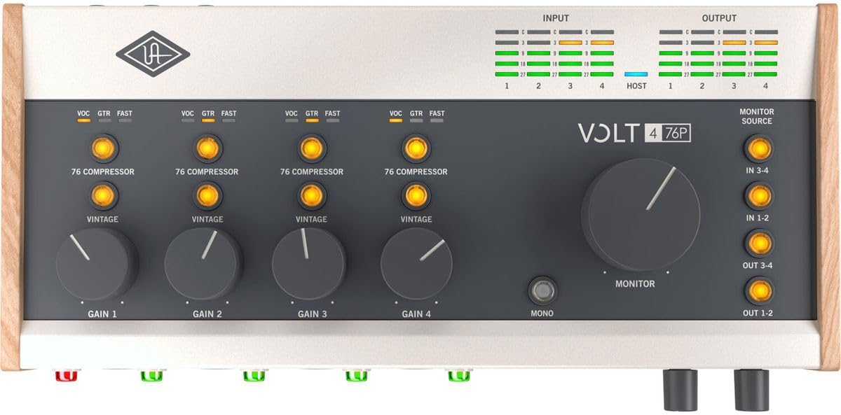 Universal Audio Volt 476p USB Recording Studio Audio Interface