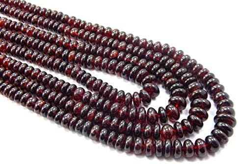 garnet beads, 6x11 mm rondelles garnet rondelles red gemstone beads, january birthstone 4 strand