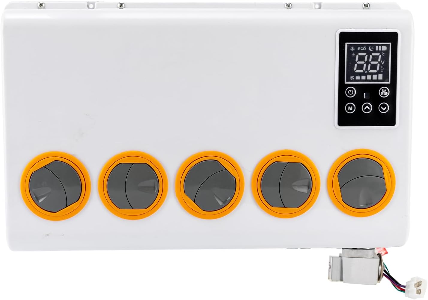 24V Mini Split Air Conditioner Kit with Controller Control, 10238 BTU Mini Split AC/Cooling System for Truck Car (Cab Within 6㎡/64ft²) White 950W, Only Cooling